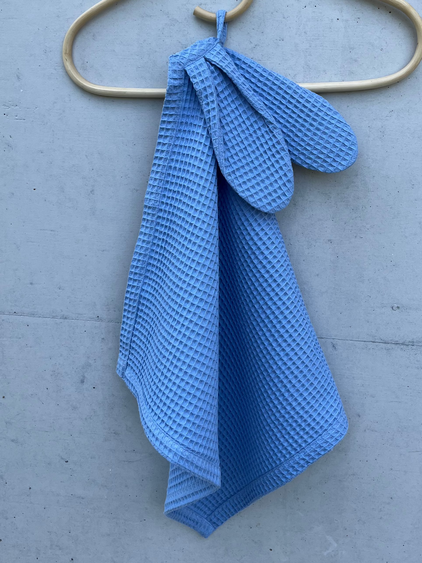 Bademantel & Handtuch Set - Blau