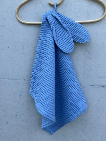 Bademantel & Handtuch Set - Blau