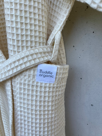 Bathrobe & Hand towel set - Cream