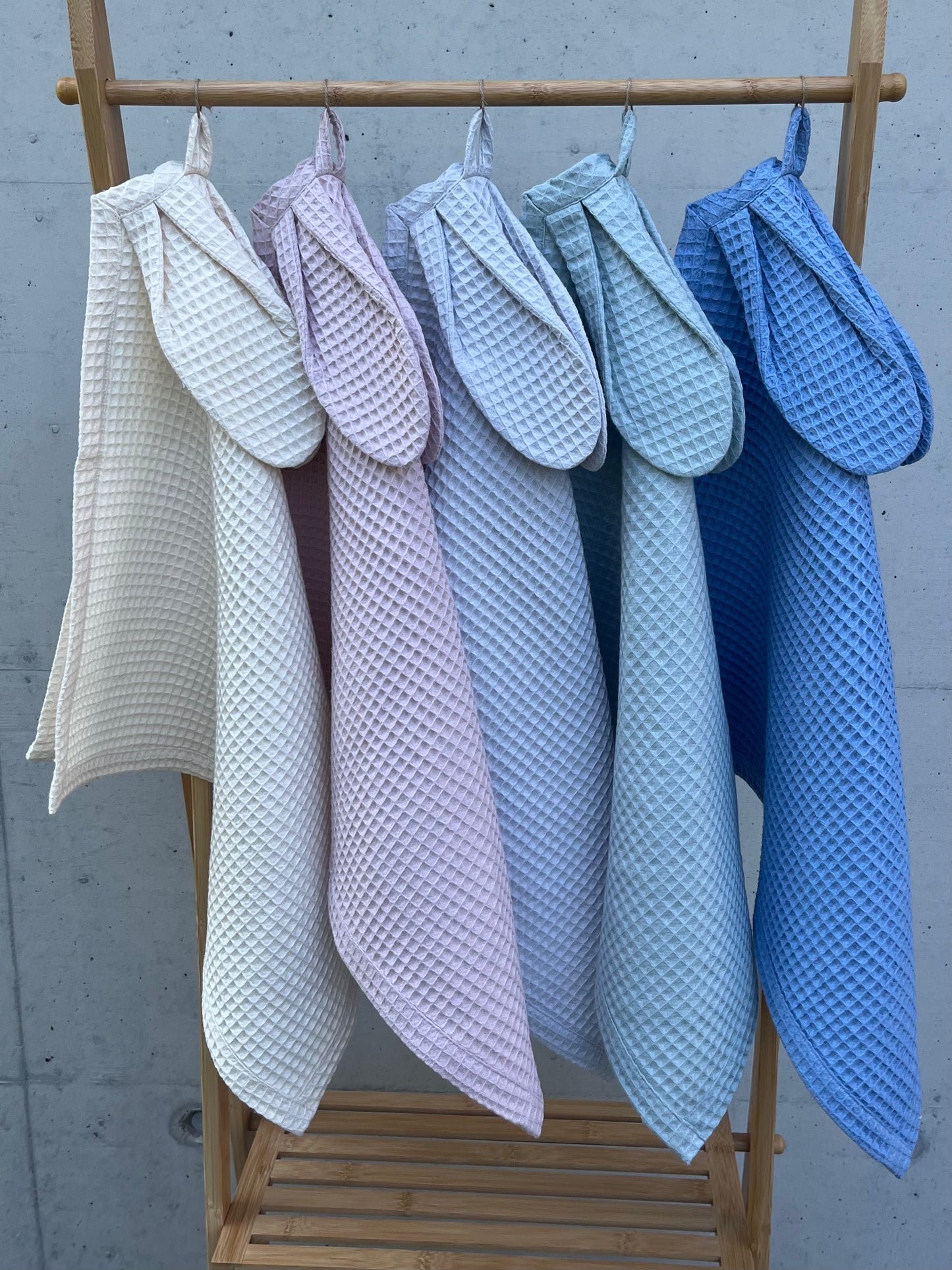 Bademantel & Handtuch Set - Blau