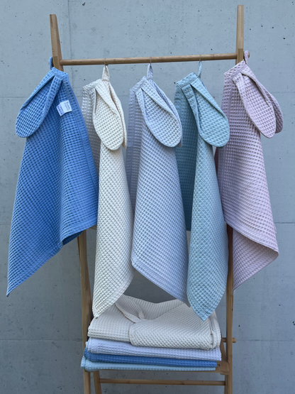 Bademantel & Handtuch Set - Blau