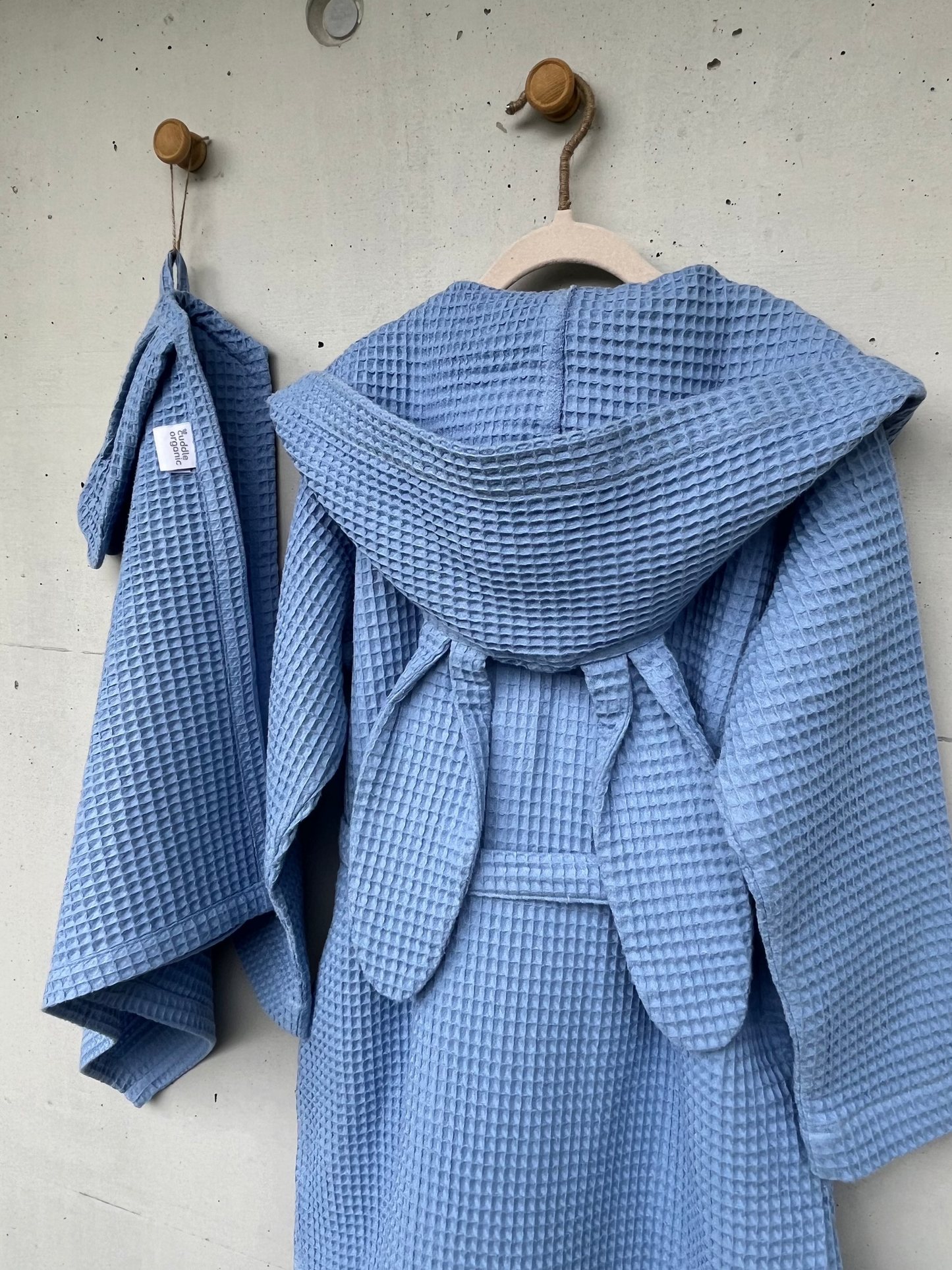 Bademantel & Handtuch Set - Blau